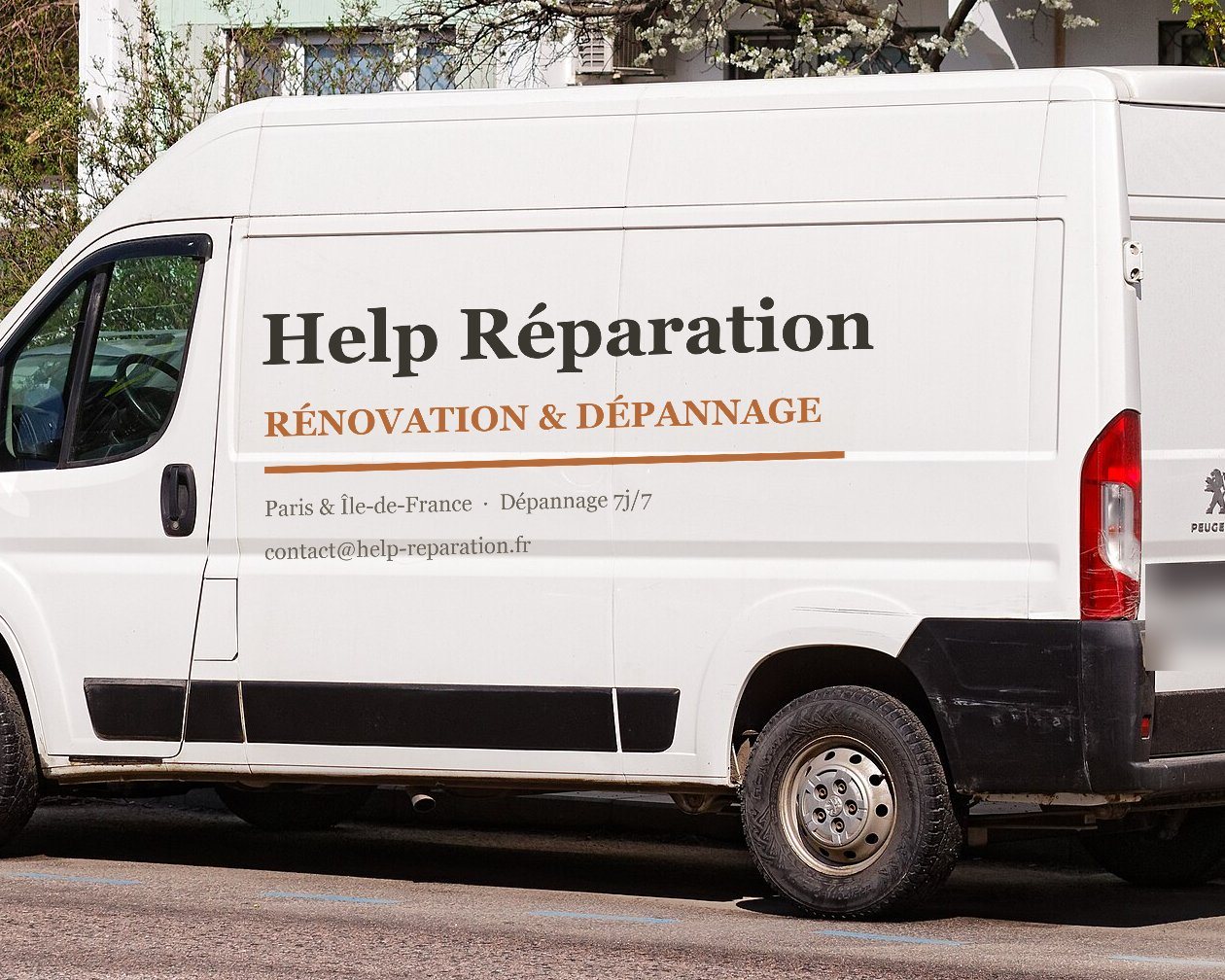 Fourgon Help Réparation — Rénovation & Dépannage, Paris et Île-de-France